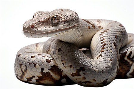 盘坐的野生大蛇背景图片