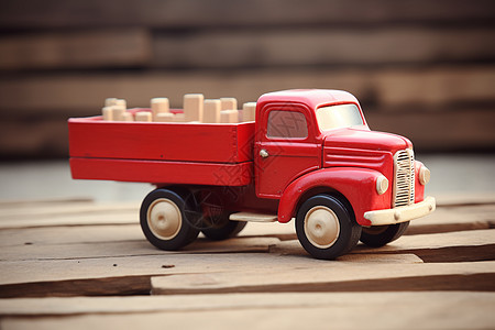 木质的玩具卡车图片