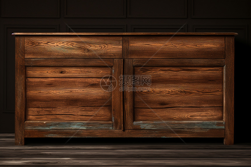 复古的木制柜子图片