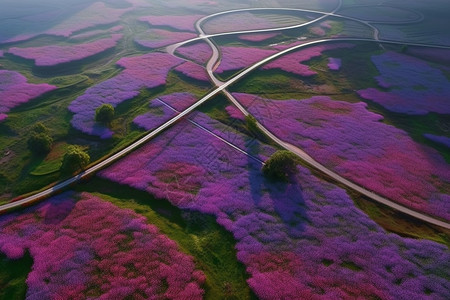 美丽的花海图片