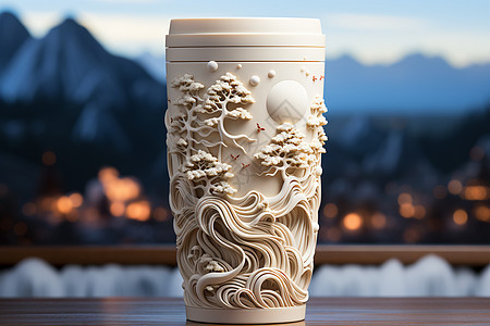 美轮美奂的中国风咖啡杯图片