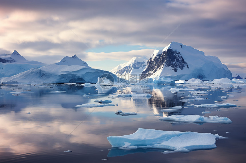 环境污染导致的冰川融化现象图片