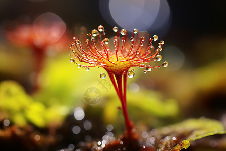 花瓣上的水珠图片