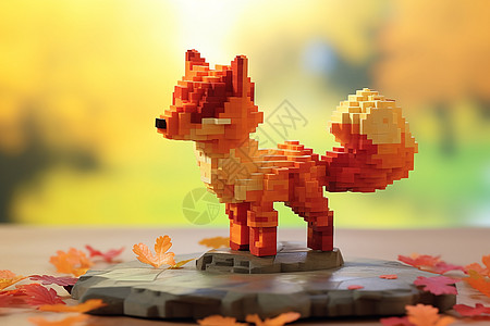 立体玩具狐狸仙境图片