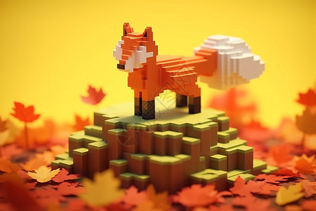秋之魅力玩具狐狸图片