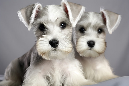 两只小白狗图片