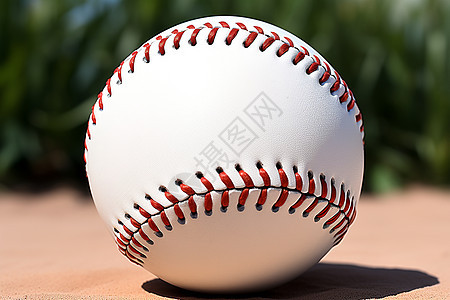 红线缝制的棒球图片