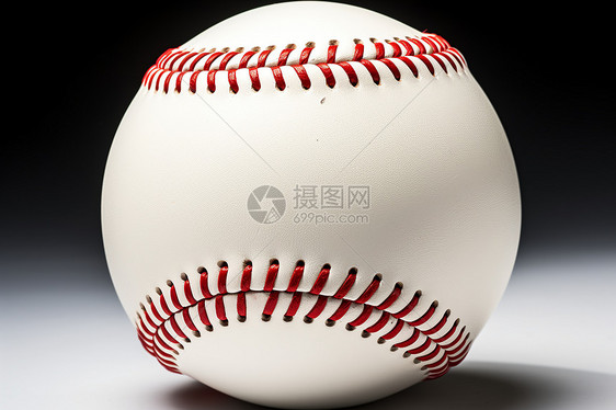 手工缝制的皮质棒球图片