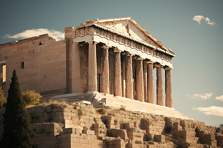 雅典的古建筑图片