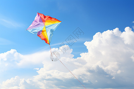 天空中飘逸的风筝图片