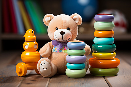 创意小熊塑料玩具图片