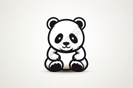 清新自然的熊猫图片