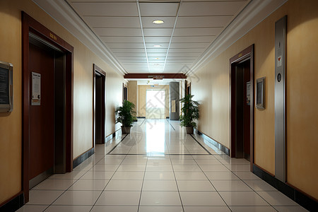 医院长廊背景图片
