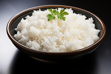 新鲜出锅的香米米饭图片