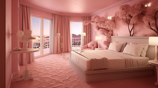 粉红色的主题酒店图片