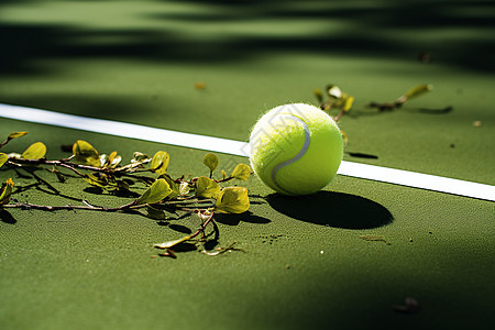 夏季户外的网球运动图片