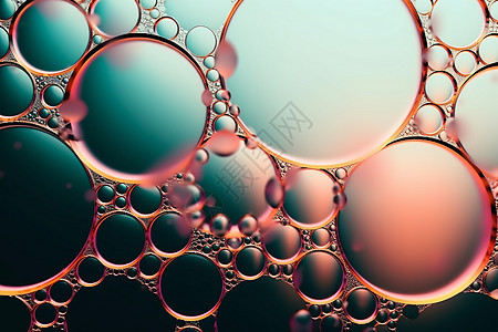 炫彩的透明气泡图片