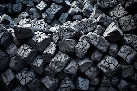 堆放的天然煤炭图片