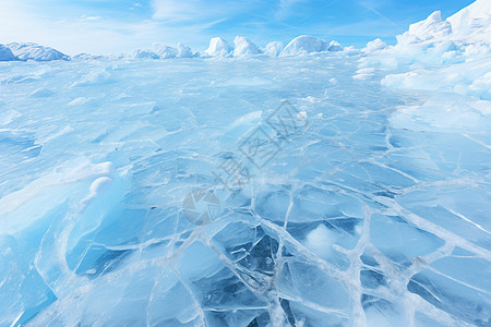 户外寒冷的冰川景观图片