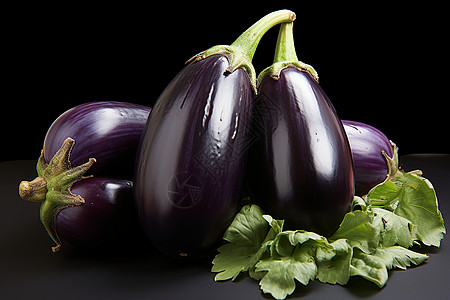 紫色的茄子图片