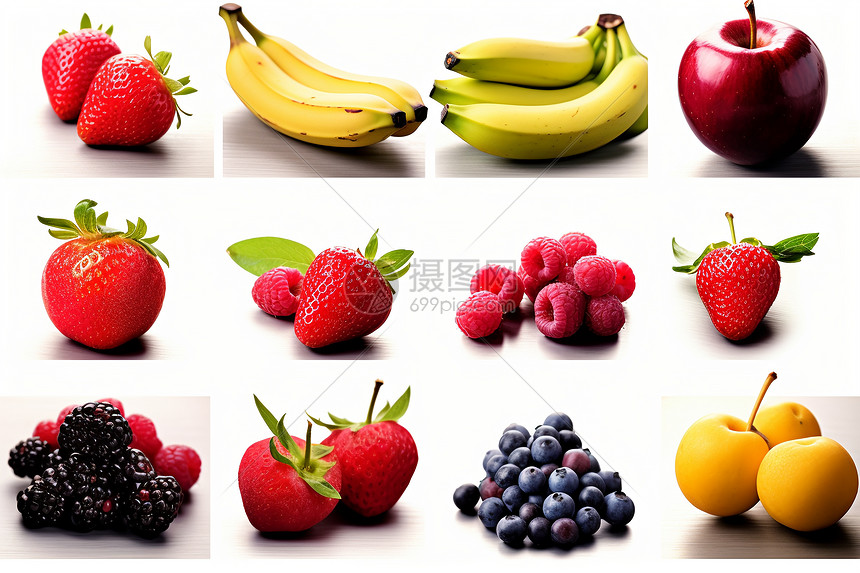 营养丰富的新鲜水果图片