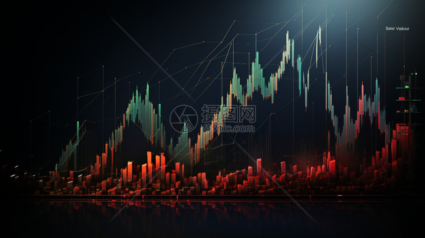 股市走势图表插画图片下载-正版图片600605653-摄图网