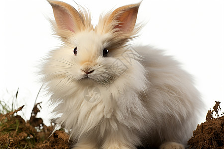 毛茸茸的可爱兔子图片