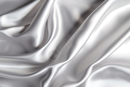 丝绸布匹银色丝绸布料背景