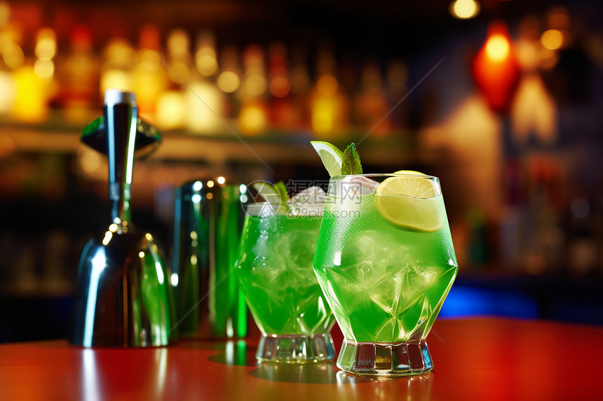 调酒师在酒吧准备鸡尾酒高清图片下载-正版图片600607390-摄图网