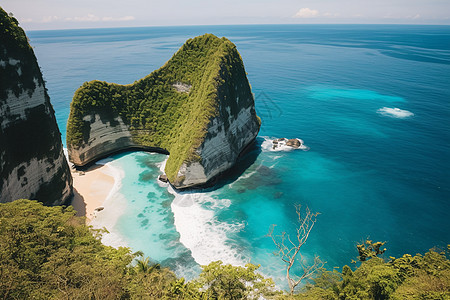 巴厘岛海滩巴厘岛绝美海岸背景