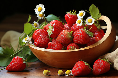 美味清甜的草莓图片