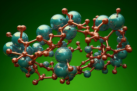 精密的分子模型图片