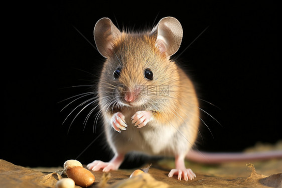 一只站立着的小老鼠图片