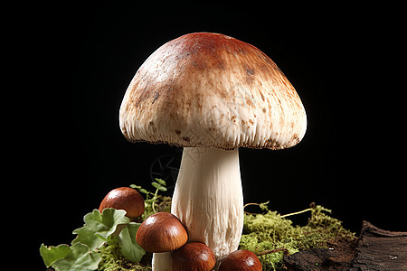 健康的食物菌菇背景图片