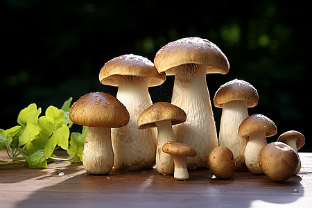 健康新鲜的菌菇图片