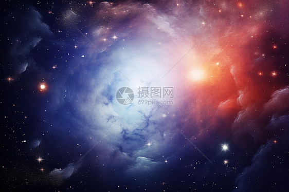 天空中神秘的星系图片