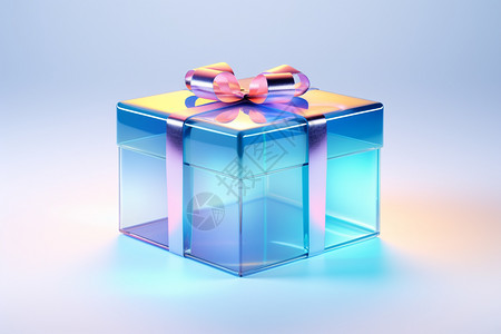 玻璃质感礼盒图片