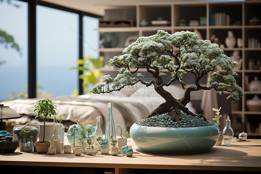 独特造型的盆栽高清图片下载正版图片600611620摄图网