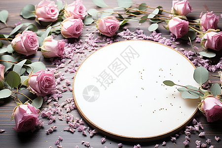 粉色花朵的装饰图片
