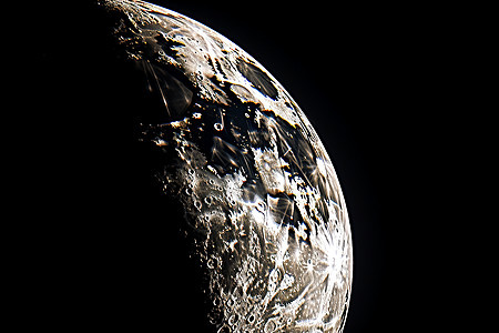 圆月夜的宇宙奇景图片