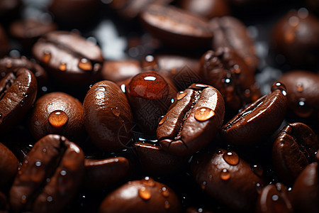 边界清晰的咖啡豆背景图片