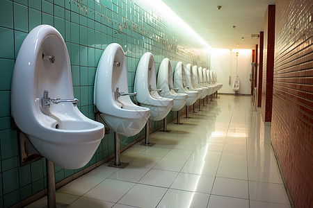 公共厕所的瓷砖墙图片