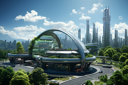 未来城市的壮丽图片