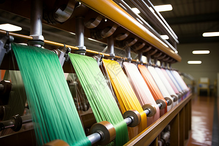 自动化的纺织业工厂图片