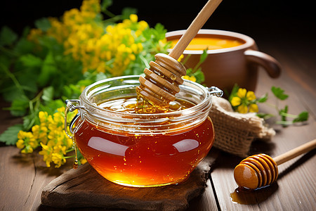 甜蜜的蜂蜜背景图片