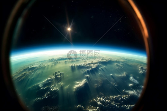 外太空下的地球图片