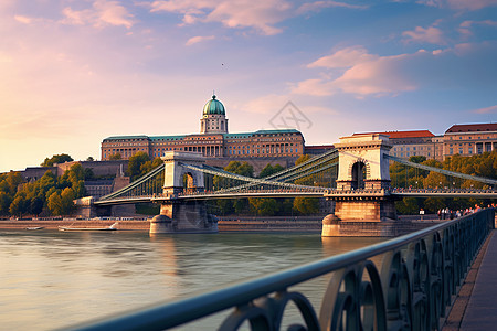 布达佩斯的链桥。图片
