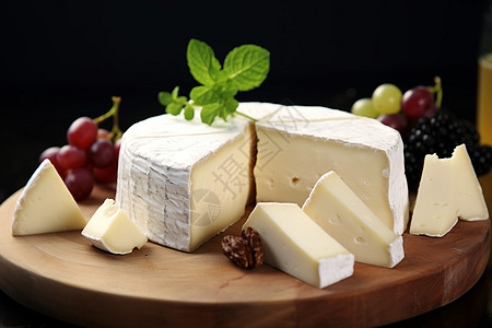 砧板上的奶酪高清图片