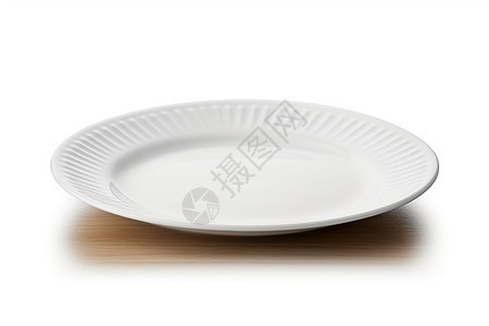白色的简约餐盘背景图片