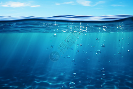 水流涌动的海底背景图片